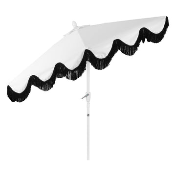 Collins 9 ft. Classic Cottage Tassel Market Patio Umbrella